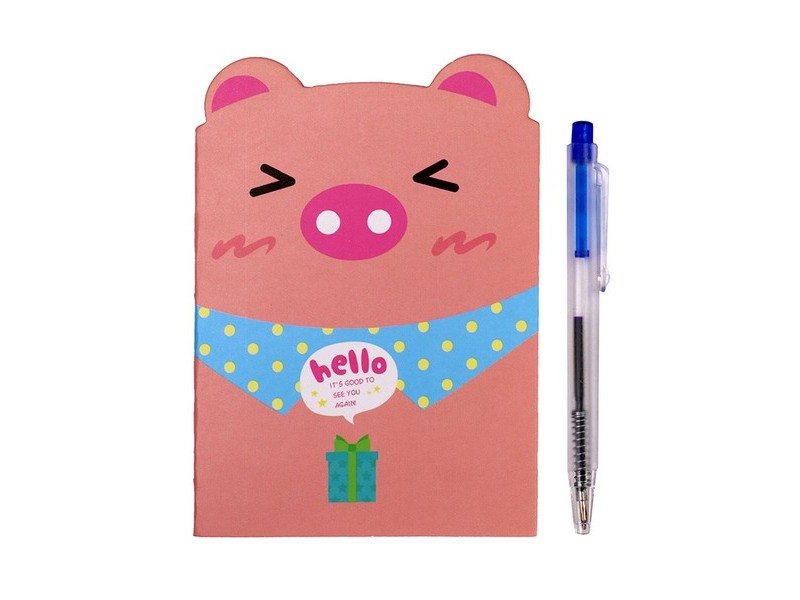 Записная книжка фигурная 20л. "СМЕШНЫЕ МОРДАШКИ МИКС-3" 20-6892