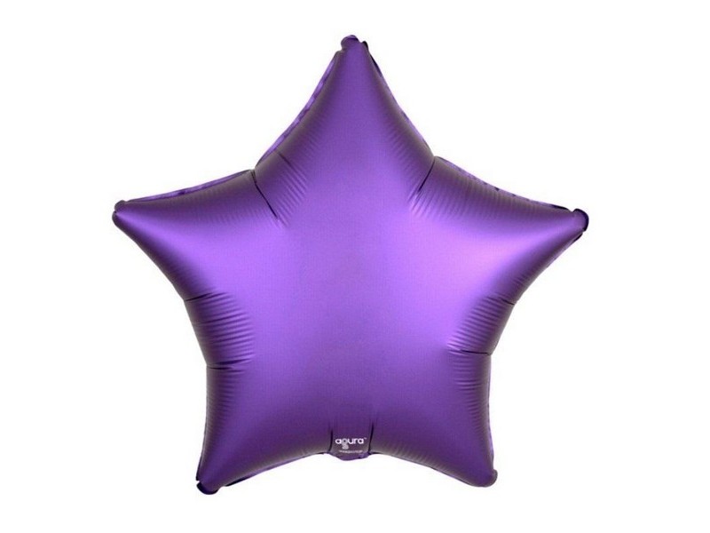 Шар-звезда Пурпурный 53см Т-0777