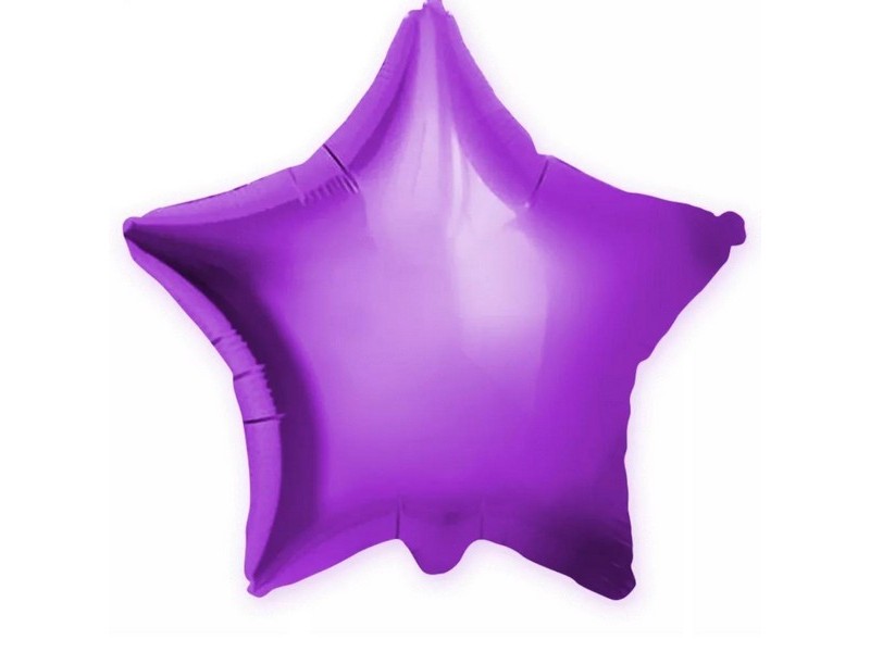 Шар-звезда Пурпурный 53см Т-0785