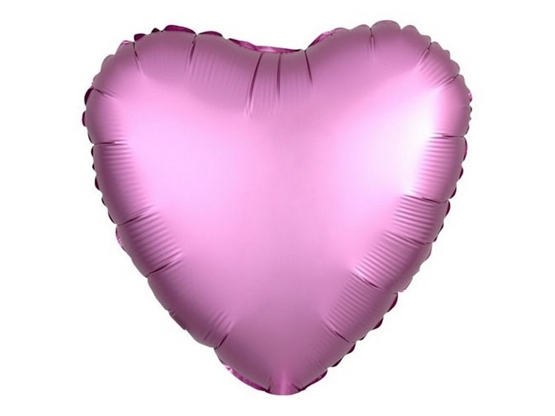 Шар-сердце Фламинго 46см ШВ-8591