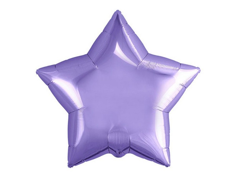 Шар-звезда Пастельный фиолетовый 50см ШВ-8610