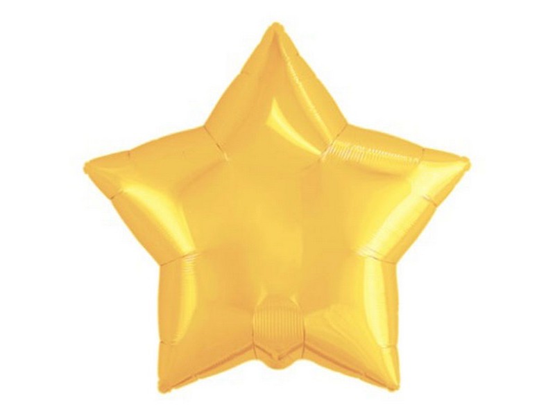 Шар-звезда Светло-золотой 50см ШВ-8611