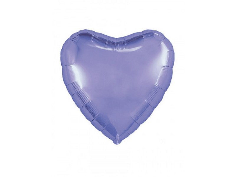 Шар-сердце Пастельный фиолетовый мистик 46см