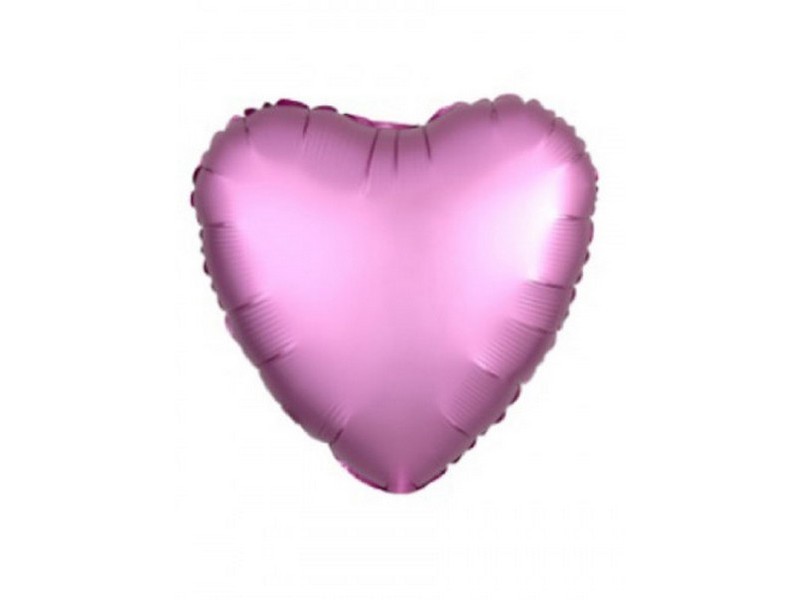 Шар-сердце Фламинго мистик 46см