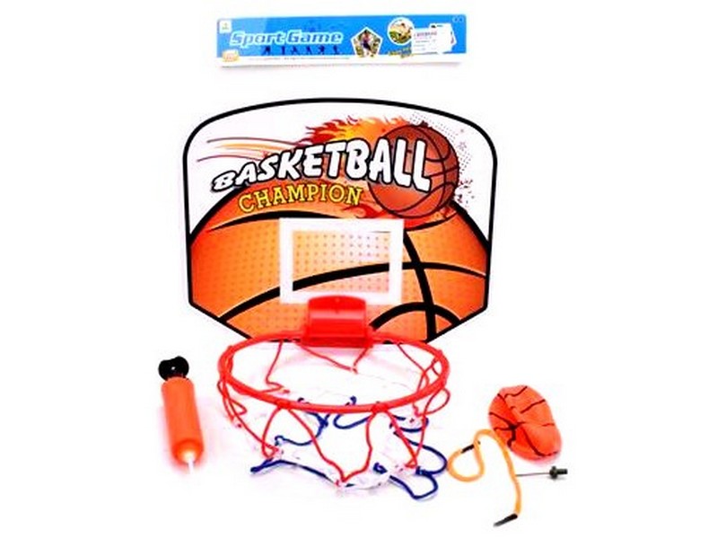 Набор баскетбольный (щит, мяч, насос, кольцо d=19 см) 30*24 в пак. 1855704