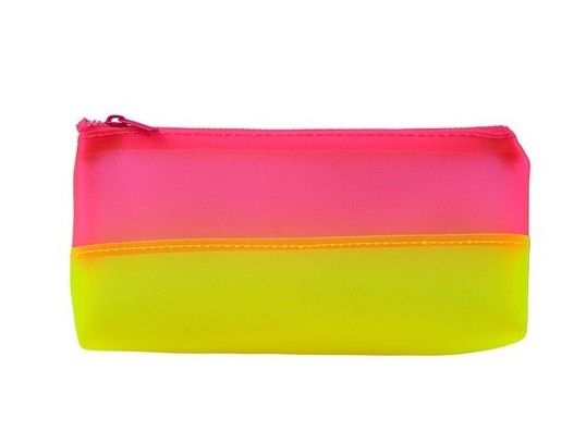 Пенал-косметичка ЖЕЛТЫЙ И МАЛИНОВЫЙ 19*10*3 см (ПВХ) ПН-6864