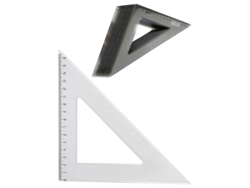 Треугольник ПРОЗРАЧНЫЙ ТОНИРОВАННЫЙ 16 см Л-6208