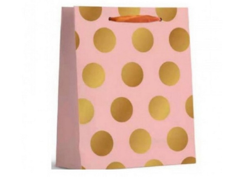 Пакет подарочный «МИЛЫЙ ГОРОШЕК» розовый 18*24*8,5см (мат. лам., фольга) ПКП-2600