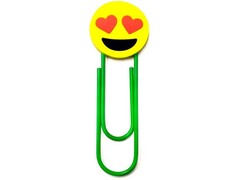 Закладка-скрепка ВЛЮБЛЕННЫЙ СМАЙЛИК ЗК-1587