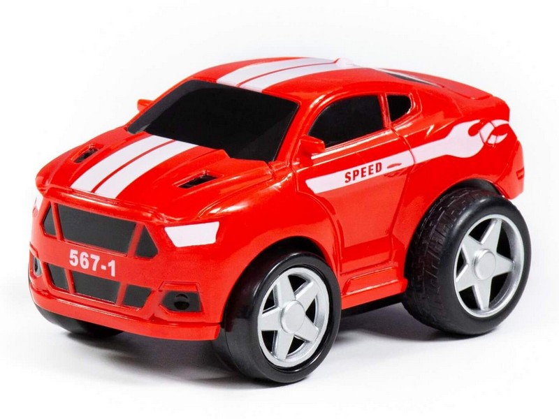 Автомобиль инерционный гоночный "Крутой Вираж" №1 в пакете