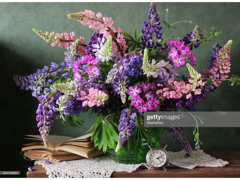 Холст с красками 40х50 см по номерам. ШИКАРНЫЙ БУКЕТ