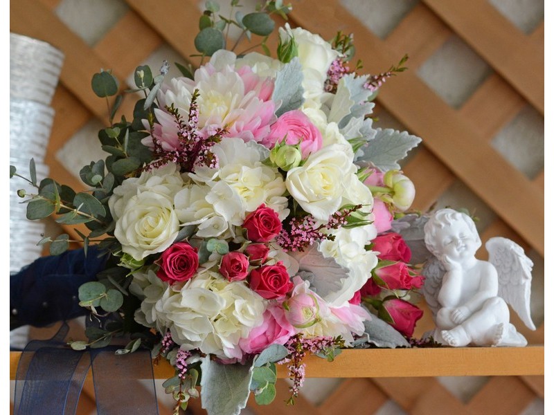 Алмазная мозаика 30х40 см БУКЕТ НЕВЕСТЫ (c подр., с полн. заполн., блест.)