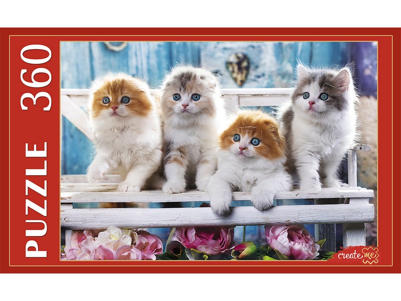 Купить оптом ПАЗЛЫ 360 элементов. ЧЕТЫРЕ КОТЕНКА в Луганске