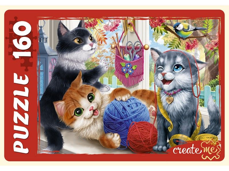ПАЗЛЫ 160 элементов. ПРИКЛЮЧЕНИЯ КОТЯТ №2