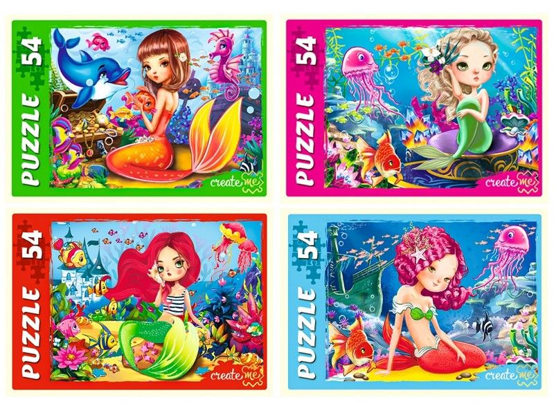 ПАЗЛЫ 54 элемента. ВОЛШЕБНЫЕ РУСАЛКИ №2 кратно 32