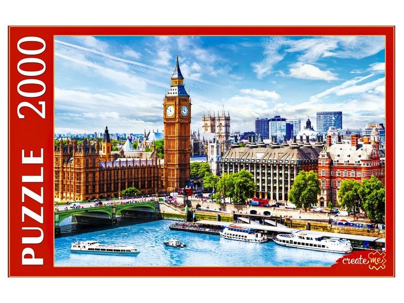 Купить оптом ПАЗЛЫ 2000 элементов. УТРЕННИЙ БИГ-БЕН В ЛОНДОНЕ в Луганске