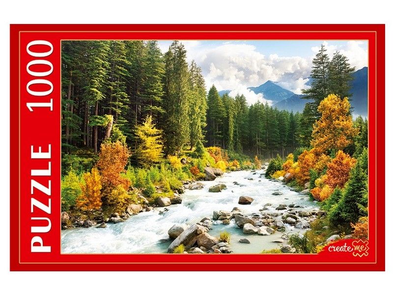ПАЗЛЫ 1000 элементов. ОСЕННЯЯ ГОРНАЯ РЕКА