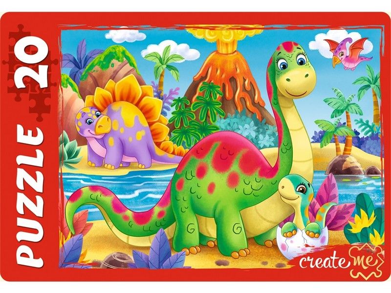 МАКСИ-ПАЗЛЫ 20 элементов. МИР ДИНОЗАВРОВ №25