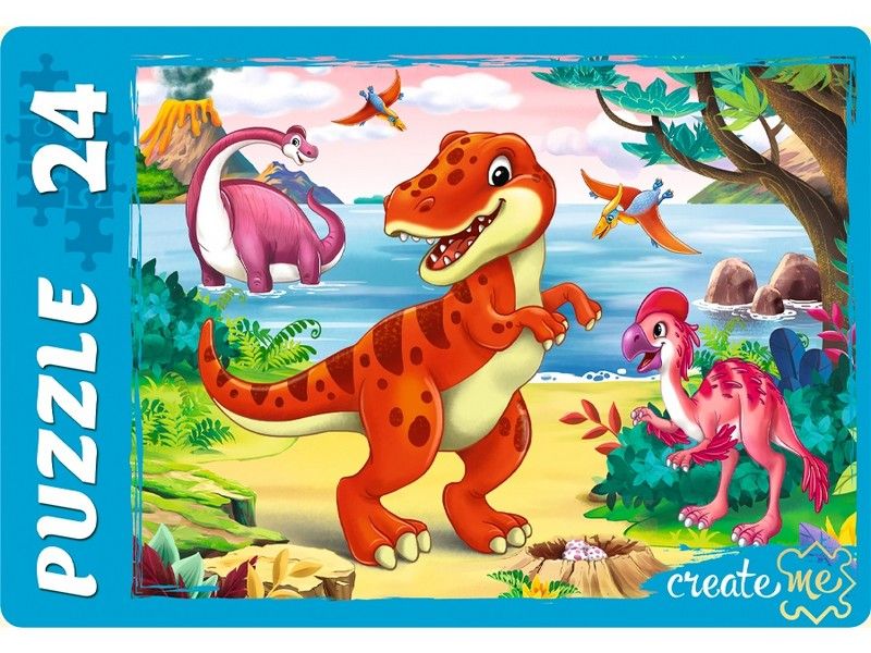 МАКСИ-ПАЗЛЫ 24 элемента. МИР ДИНОЗАВРОВ №26