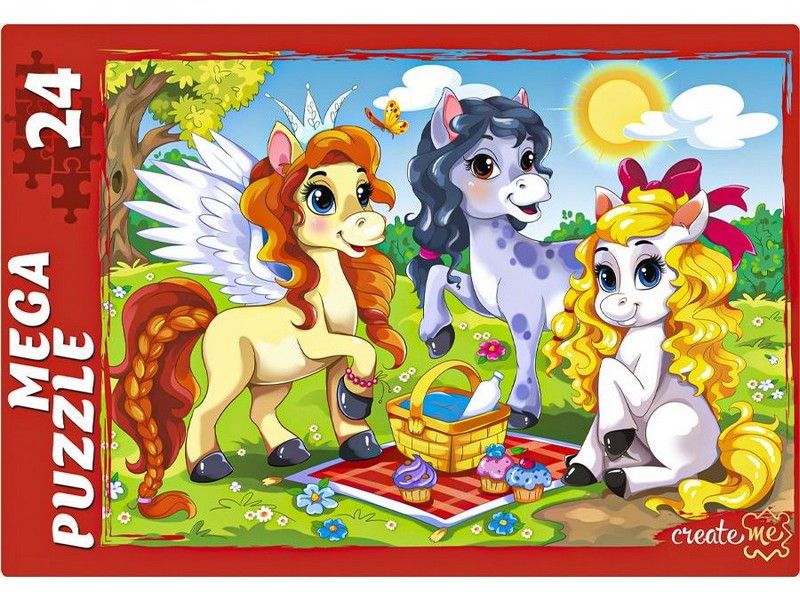 МЕГА-ПАЗЛЫ 24 элемента. ТРИ ПОНИ