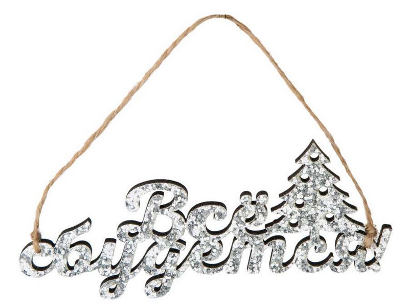 Купить оптом Подвеска елочная ВСЕ СБУДЕТСЯ! из дерева 13,5см в пак. 82150 в Луганске