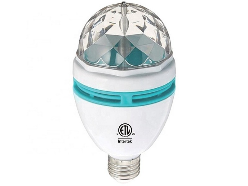 Дисколампа LED из пластика 8*8*14см (6Вт, 220В, цоколь Е27) 82889