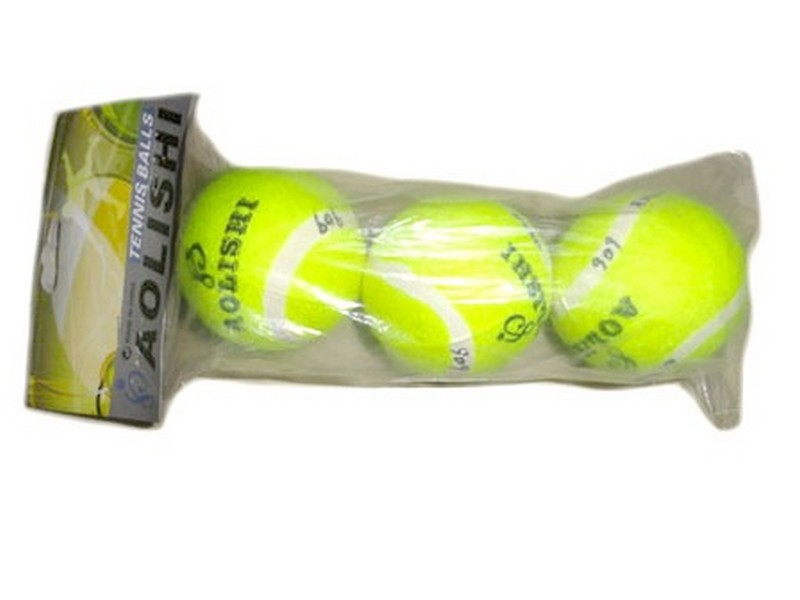 Мячи для тенниса в пак. 3 шт. 6,5 см. 909
