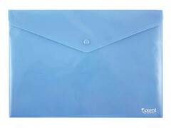 48221 [1412-22-A]Папка-конверт А4 «AXENT» на кнопке непрозрачная синяя