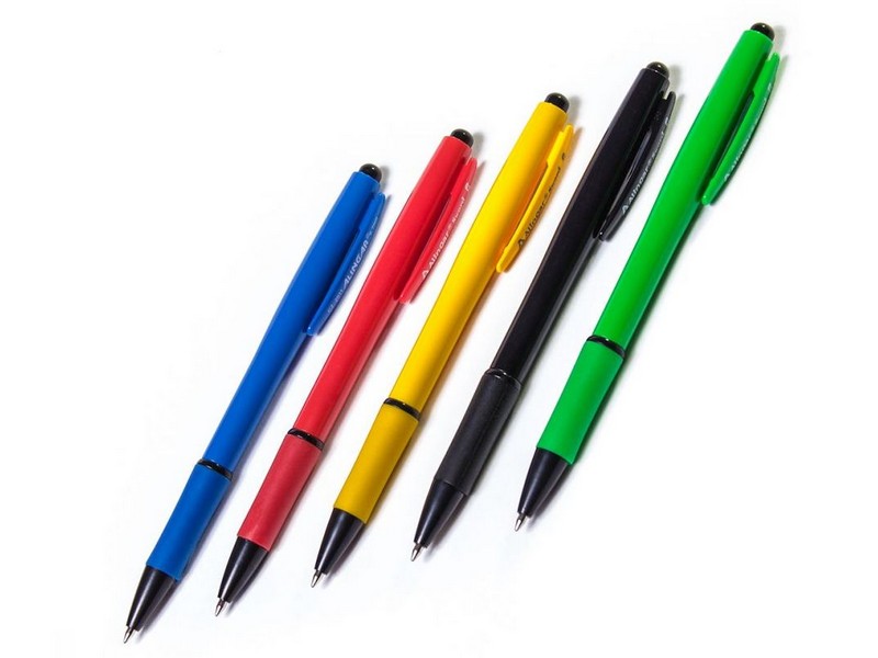 Ручка шариковая «ALINGAR» автомат. цветной корпус 0,7 мм СИНЯЯ (40шт/уп) AL-2011