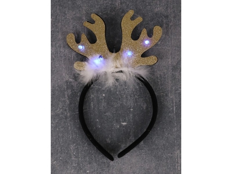 Ободок «РОГА ОЛЕНЯ» со светодиодной подсветкой 22*13см НУ-2462