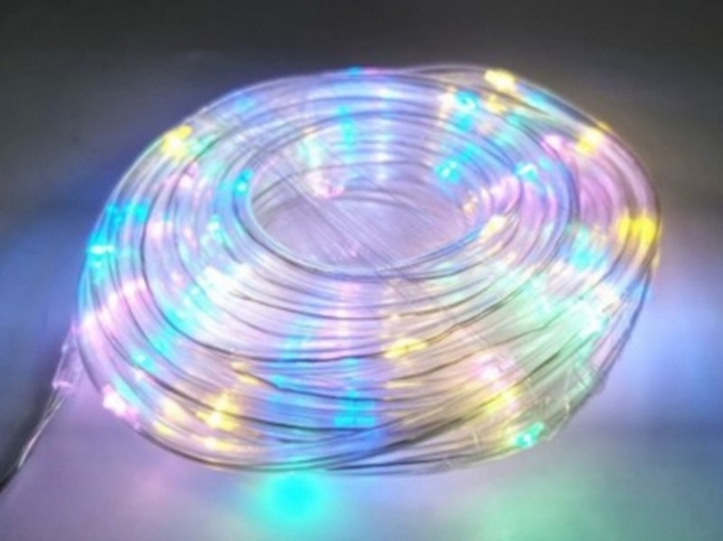 Гирлянда дюралайт 8 м, 80 разноцветных ламп, 8 режимов на бат. НУ-3671