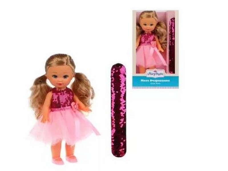 Кукла 25 см "Элиза" с браслетом в кор. 451334