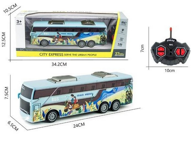 Автобус на р/у (свет) на бат. 34*12*10 см в кор. 2020140