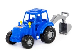 49019 [84873]Трактор "Мастер" с лопатой синий в сеточке