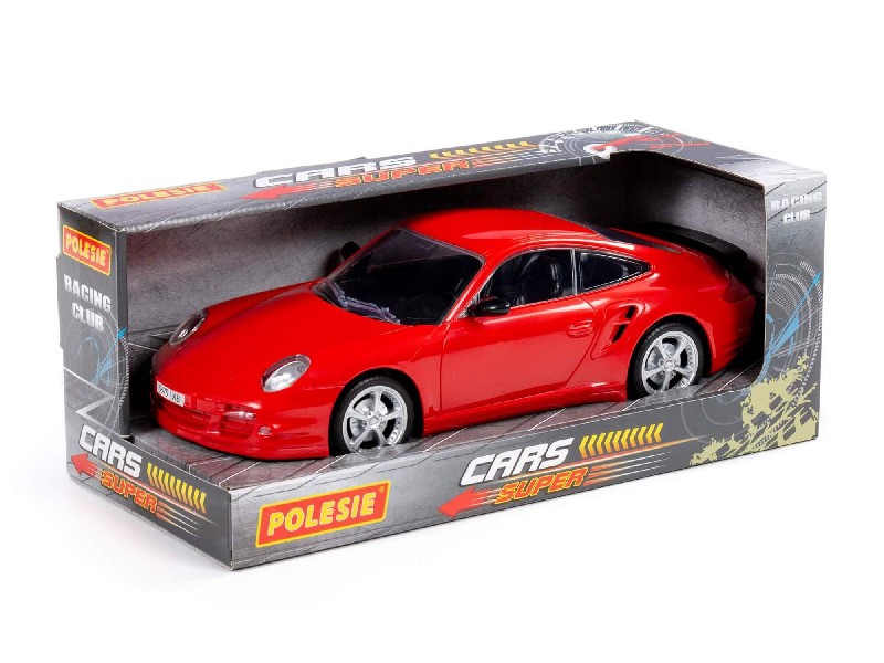 Автомобиль легковой инерц. "Легенда-V6" красный в коробке