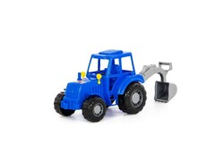 50713 [84866]Трактор "Алтай" с лопатой синий в сеточке