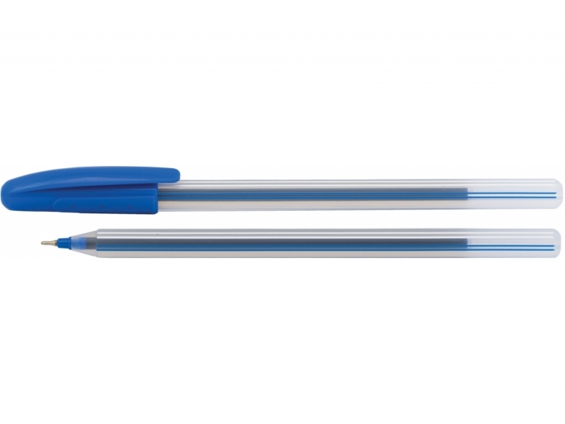 Ручка масляная «SUPRA» Trend цветной корпус 0,7 мм СИНЯЯ (50шт/уп)