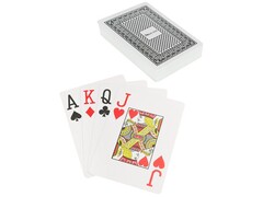 51256 [ИН-4382]Карты игральные пластик. «Poker club» black 54 шт ИН-4382