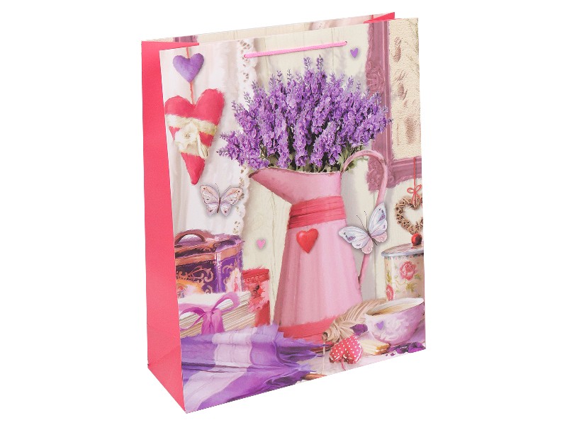 Пакет подарочный «СИРЕНЬ В КУВШИНЕ» 31*40*12см (мат. лам.) ППК-1967