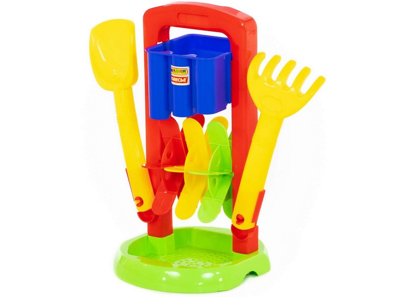 Набор №413: песочная мельница №4, лопатка №31, грабельки №31