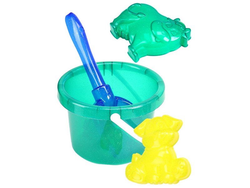 НАБОР №43 (ведро 1л, лопатка 21см, 2 формочки "животные") И-3874