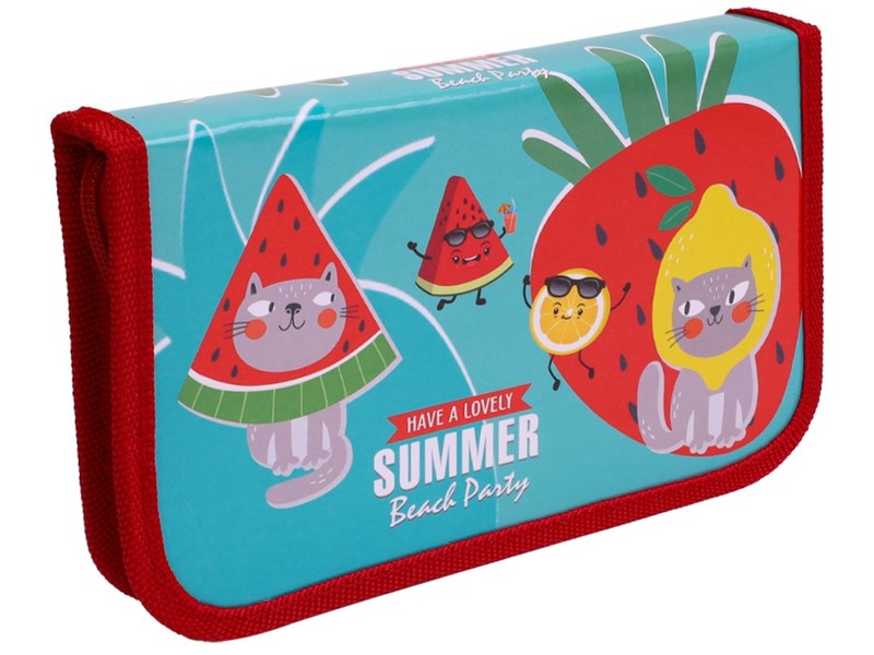 Пенал 1 секция ФРУКТОВЫЕ ДОЛЬКИ-1 190*115 мм (лам. картон) ПН-1639