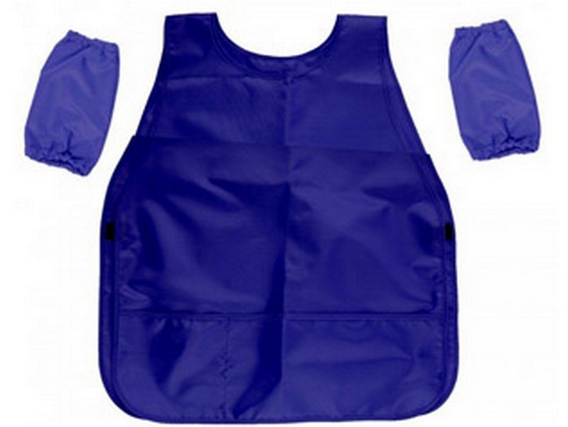 Накидка для труда СИНЯЯ с нарукавниками 400*550 мм (полиэстер) НП-6214