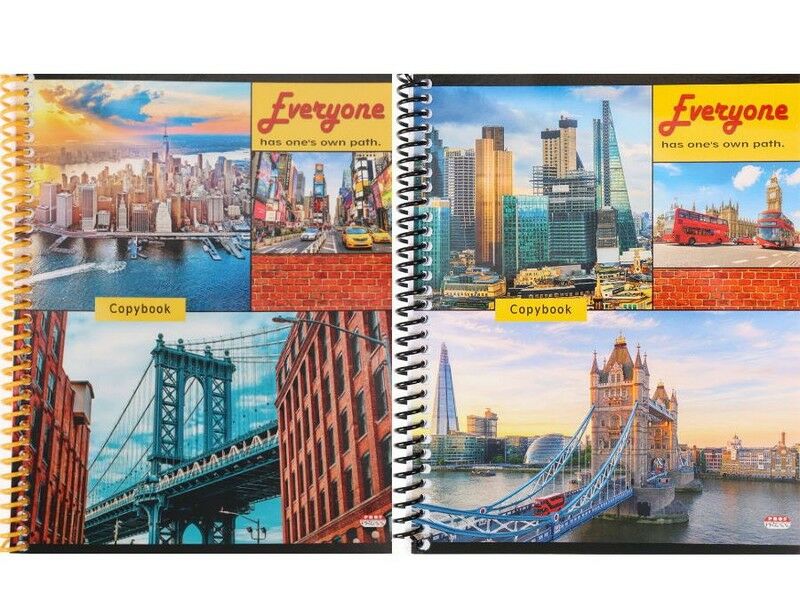 Тетрадь КЛЕТКА 60л. МОСТЫ И МЕГАПОЛИСЫ (спираль, цвет. мелов. обл.) 60-6151