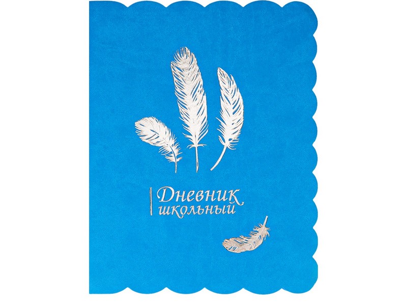 Дневник школьный 48л. 1-11 классы FEATHERS (печать фольгой, интегр. обл.) Д48-5050