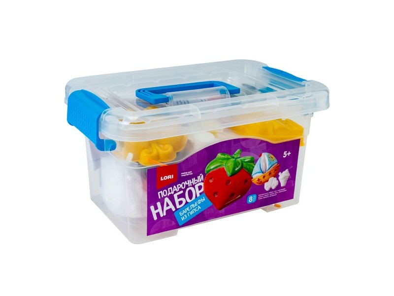 Купить оптом Подарочный набор «Барельефы из гипса» 8 формочек в контейнере в Луганске