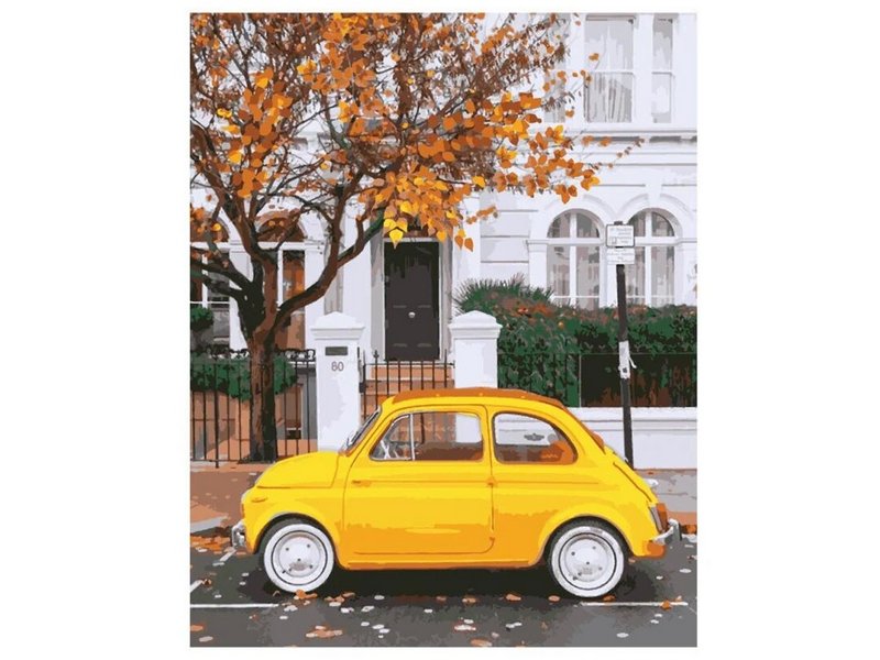 Купить оптом Холст с красками 40х50 см по номерам. РЕТРО ОСЕНЬ в Луганске