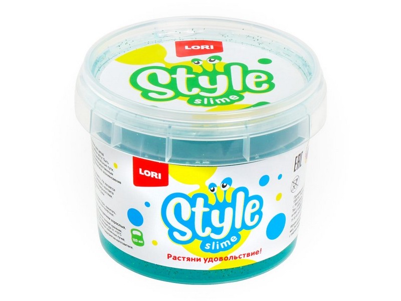 Купить оптом Слайм морская волна блестящий с ароматом яблока 120 мл в Луганске