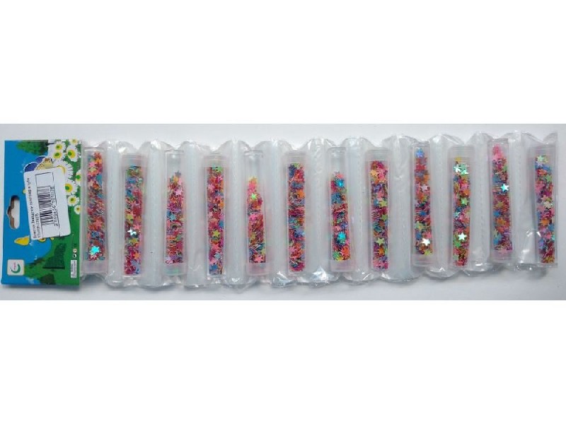 Купить оптом Блестки голографические ЗВЕЗДОЧКИ 12шт/уп в Луганске