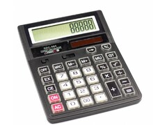 52338 [SDC-885]Калькулятор настольный 12-разрядный прозрачные кнопки 19*14см SDC-885